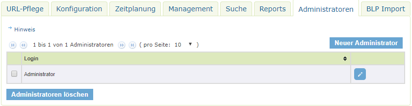 SE iPlug Instanzen - Administratoren SE iPlug Instanzen - Administratoren