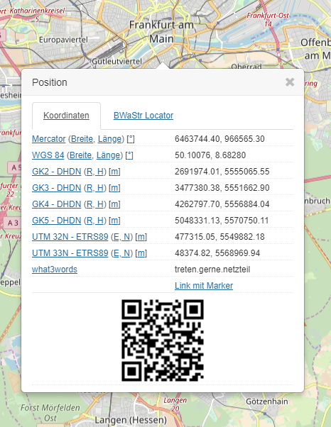 Webmap Client Koordinatenanzeige Webmap Client - Koordinatenanzeige