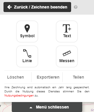 Webmap Client Zeichnen & Messen Webmap Client - Zeichnen & Messen