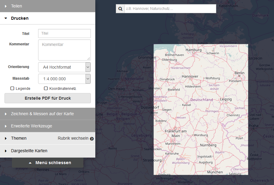 Webmap Client Drucken Webmap Client - Drucken