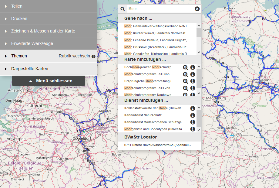 Webmap Client Suchen Webmap Client - Suchen